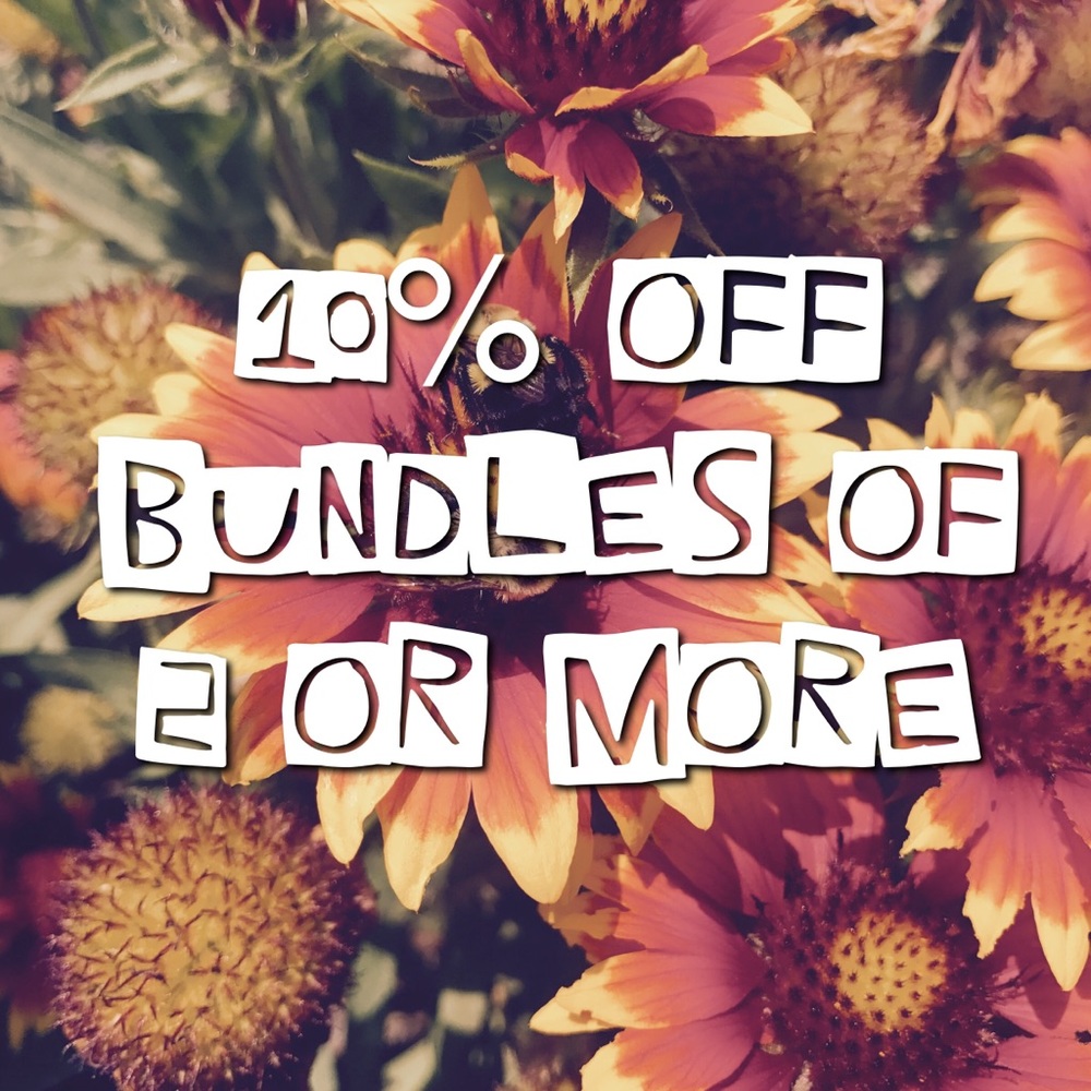 10% off bundles of 2 or more!!!!